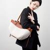 Small Niche Luxury High-end Hot Selling Handbag for Women, Contrasting Color Commuting Leather, Large Capacity Single Shoulder Tote Wing Bag