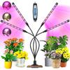 Garpsen Grow Lights for Indoor Plants, 80 LEDs Full Spectrum Plant Light with Clip, 5 Dimming Levels & 3 Colors Grow Lamp with Timer 6/12/16H, 360°