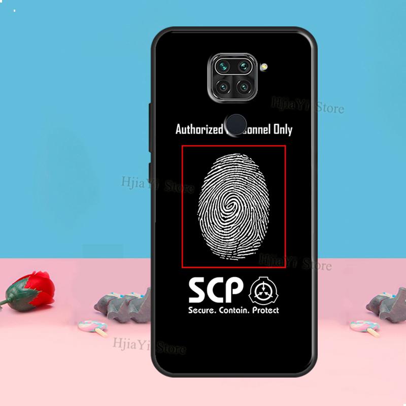 SCP Special Containment Case For Redmi Note 8 9 10 11 12 Pro Plus 10S 11S 12S Cover For Redmi 9C 10A 10C 12C Coque