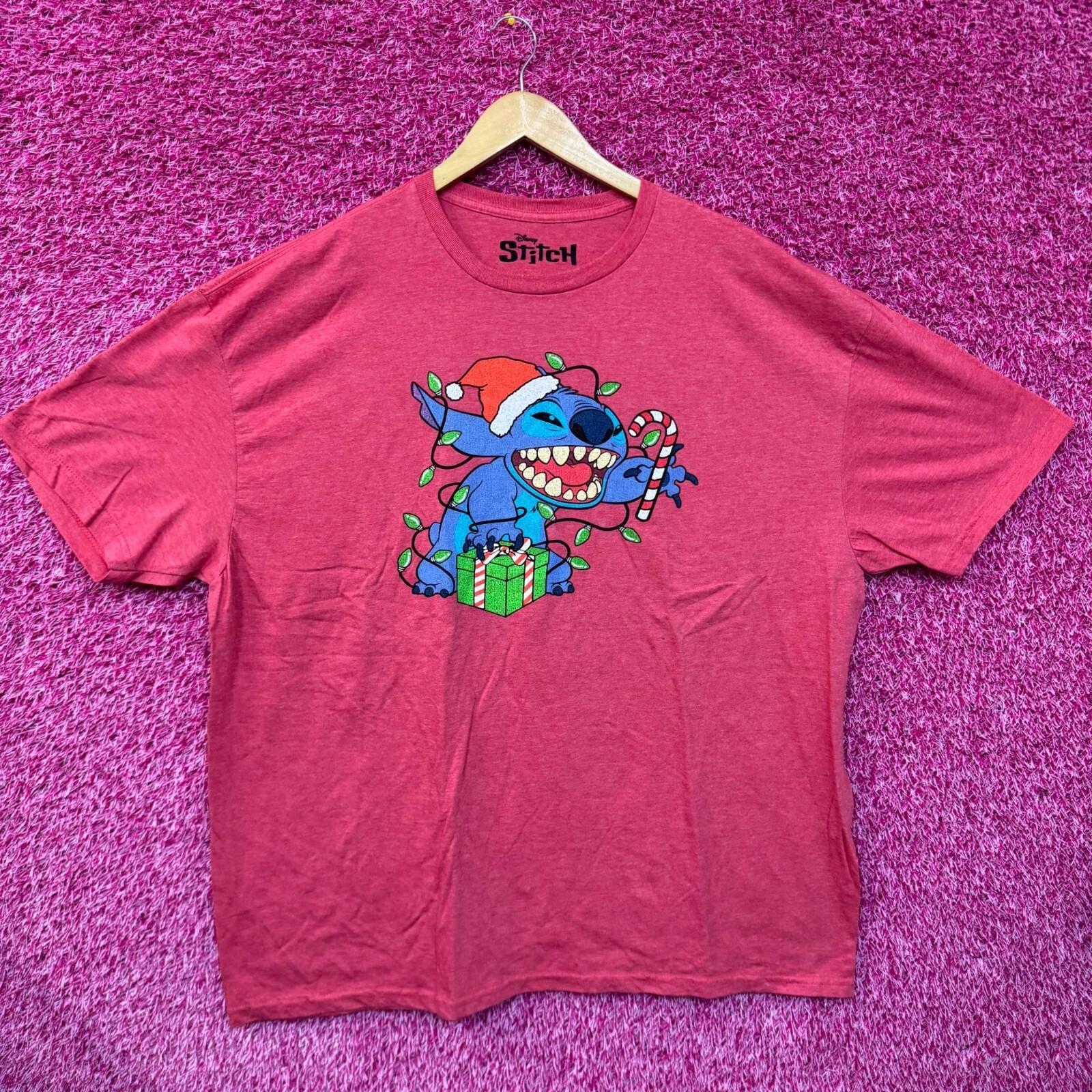 Рождественская футболка Лило и Стич. L