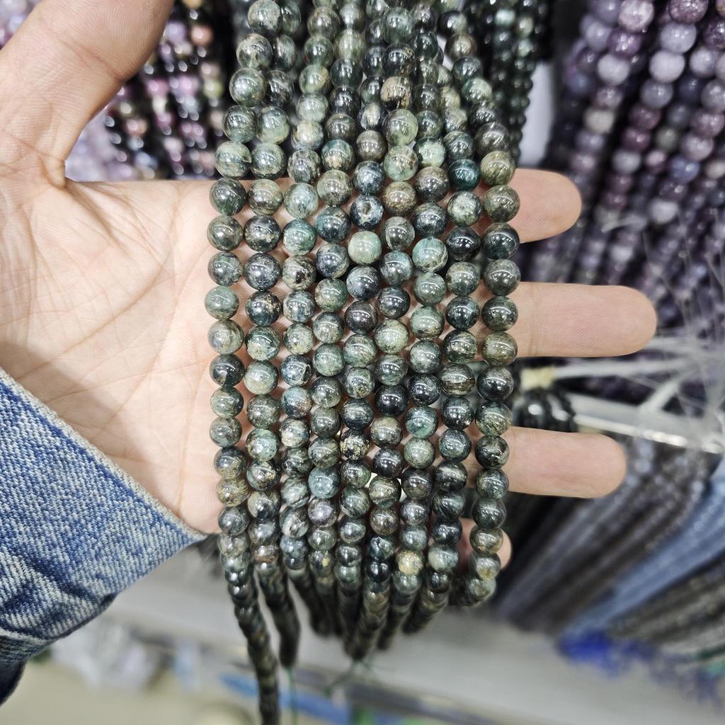 Seria Niebieska Agat Wodny i Niebieski Agat Koronkowy Koraliki z Kamienia Naturalnego do Tworzenia Biżuterii DIY