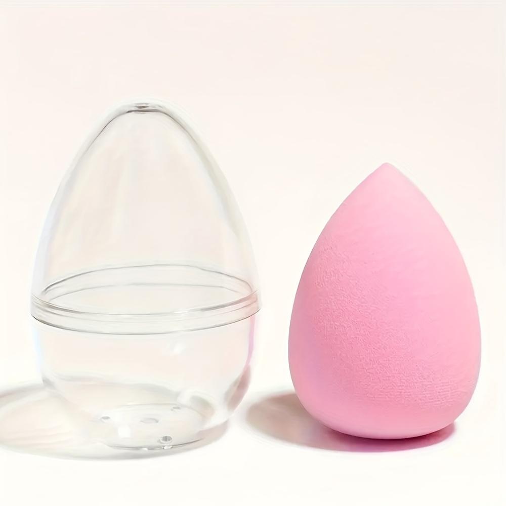 

1 шт. Спонж для макияжа с коробкой для хранения, Двойного использования для влажного и сухого нанесения, Бьюти-блендер для жидкой, пудровой и кремовой основы, Для нормального типа кожи