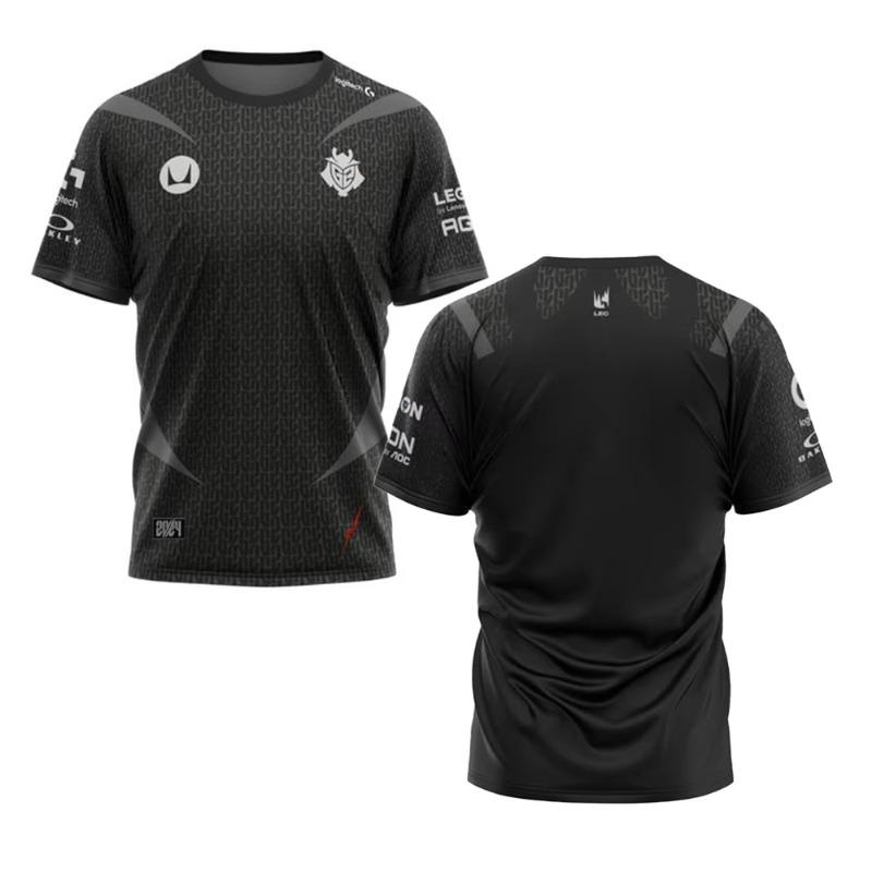 Summer short sleeved G2 team uniform jersey CSGO sports e-sports game T-shirt O-neck breathable loose T-shirt lightweight breath