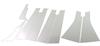 BRIGHTZ Stainless Steel Plated Pillar Panels for Notebook with Visor Ultra-Mirror E12/NE12 (8-Piece Set) (PIL-SIL-270) (Product Number 15083)