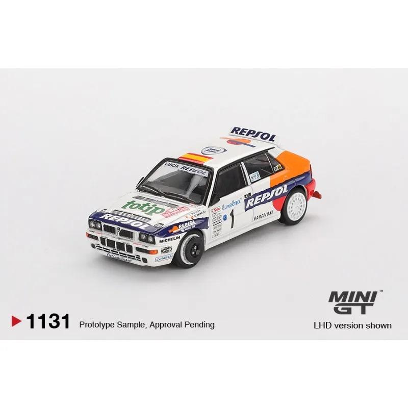 MINI GT 1:64 Lancia Delta HF Simulation Static Alloy Car Model, Boys' Holiday Gift Toy Collection Decoration Item.