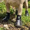 4PCS/SET Non-slip Pet Booties Reflective Stripe Dog Sneakers Mesh Dog Shoes  Hot Pavement