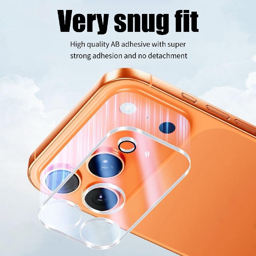 For iPhone Air 17 16 15 14 13 12 Mini 11 Pro Max Rear Lens Tempered Glass Screen Protector