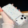 For iPhone 17 Pro Max Case Rhinestone Edge Glitter Back TPU+PC IMD Phone Cover
