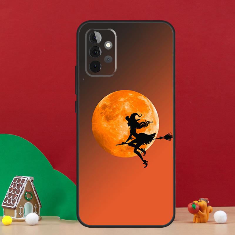 Moon Witch Horror Case For Samsung Galaxy A54 A06 A16 A26 A36 A56 A53 A32 A52 A33 A13 A55 A35 A15 A14 A34 A17