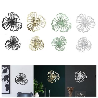 Metal Wall Art Decoration, Iron Wall Decoration, Flower Wall Sign, Wall Sculpture,Floral Wall Hanging Decor for Living Room