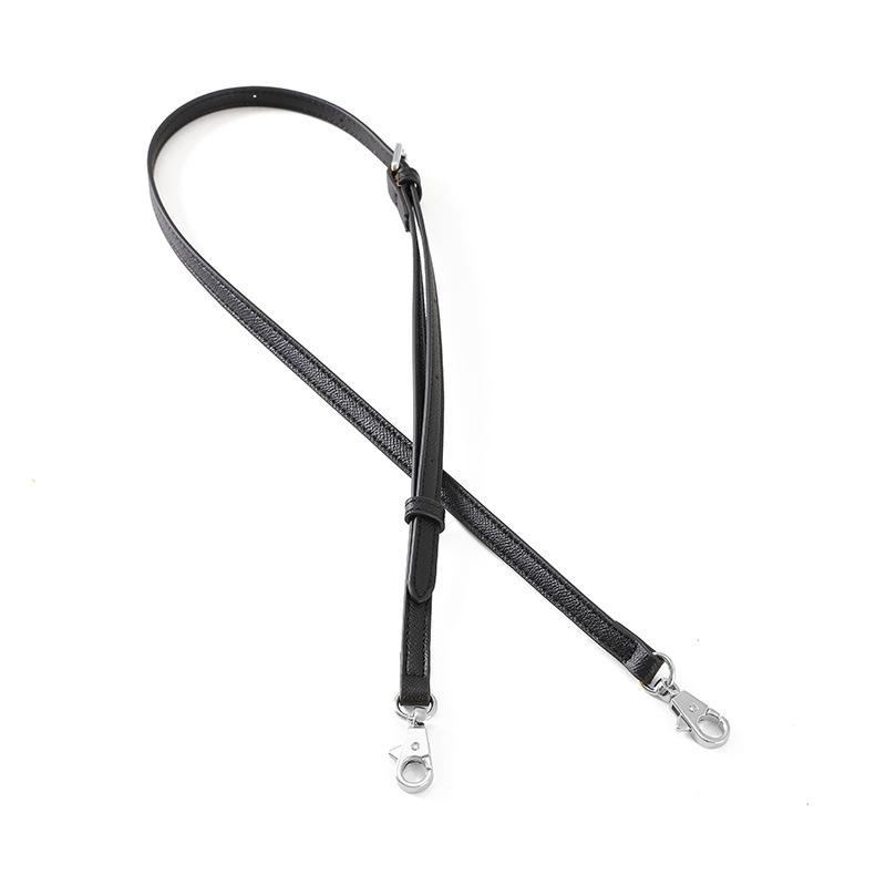 Schwarzes Palmen-Litschi-Muster 1,2 Dünner Schultergurt 19 Mini-Tasche Umhängetasche Rindsleder Verstellbar