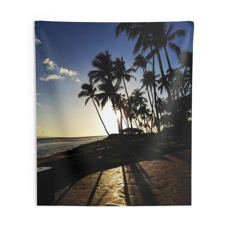 Palm Tree Sunset tapestry 75x100