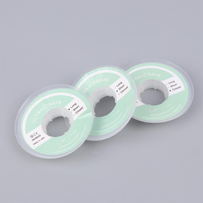 Clear Rubber Chain Orthodontic Elastic Ultra Power Chain Rubber Band Gum Ortho