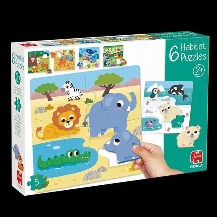 Set de 6 Puzzles Diset en Bois