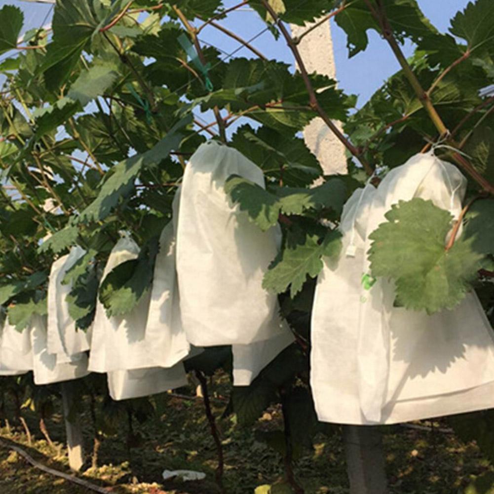 100pcs Grape Protection Bag Fruit Grow Bags Netting Mesh Vegetable Plant Protection Bags For Pest Control Anti-Bird Garden Tools