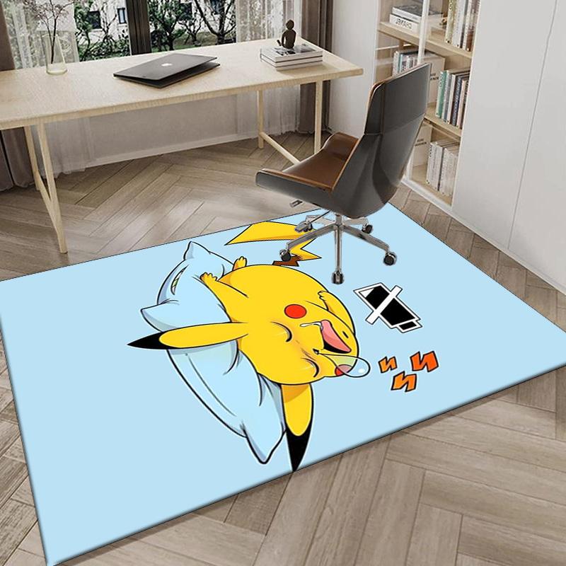 Cute Pika Adventure Carpet, Chair Rug,Rug for Office Bedroom living rooms, Doormat decor Fan Gift Christmas Gift
