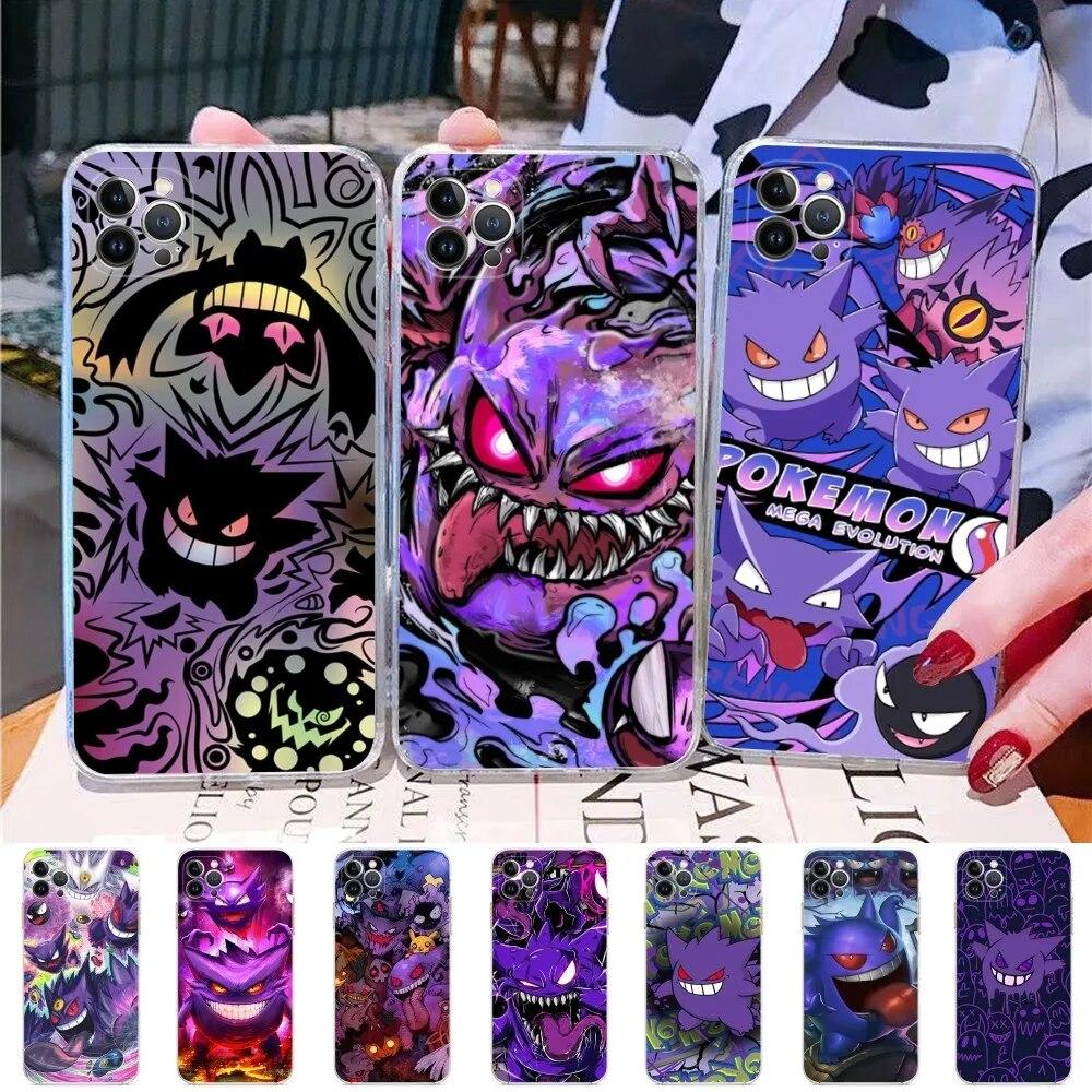 

Чехол для телефона с рисунком покемона G-Gengar для iPhone 14 13 12 Mini 11 Pro XS Max X XR SE 6 7 8 Plus, мягкий силиконовый чехол