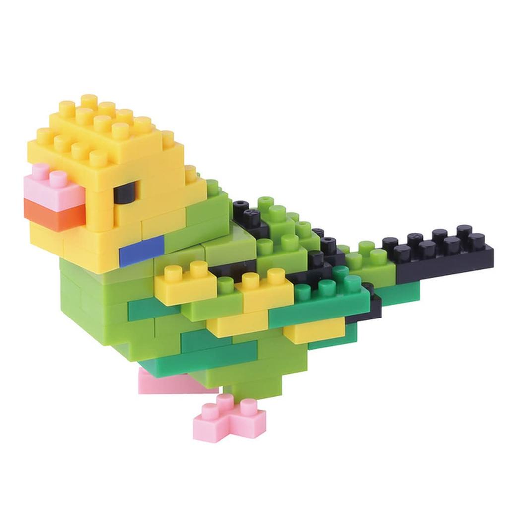 Kawada Nanoblock Budgerigar Green Opaline NBC_167