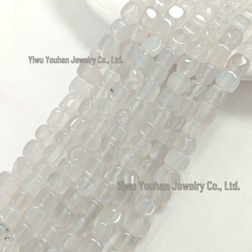 Square Weathered Sugar Cube Stone Beads - DIY Bracelet & Jewelry Accessories