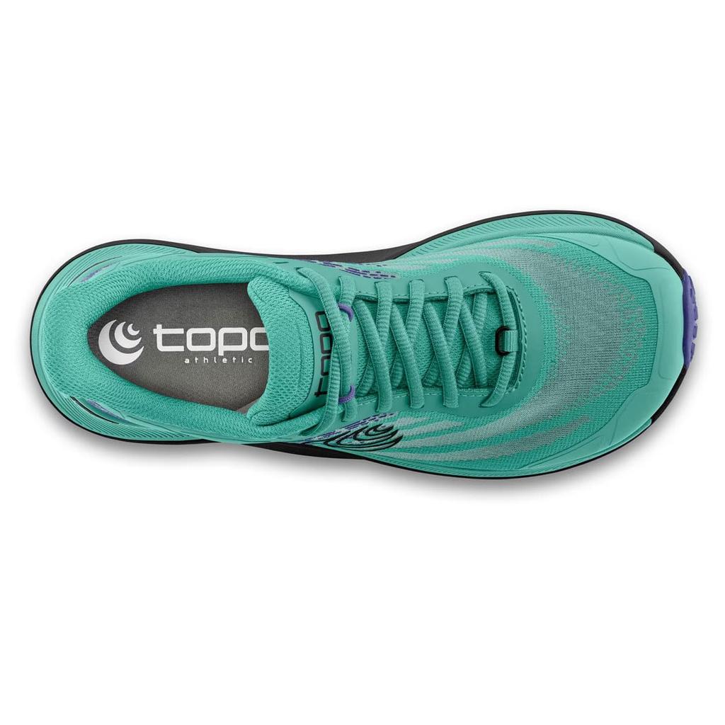 Trail Running Shoes ULTRAVENTURE 4 5mm Drop EU W8 020099 [Topo Athletic] (Ultraventure 4) Aqua/Black (24.5 cm) Women's