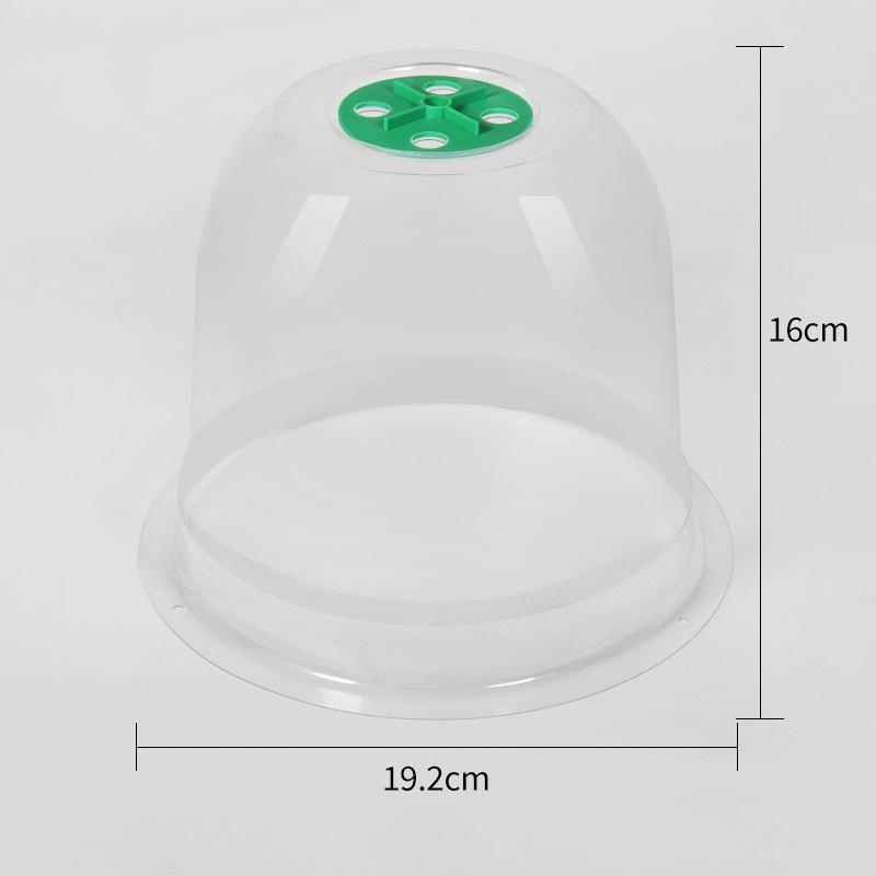 Thermal and Moisture-preserving Planting Protection Cover Greenhouse Seedling Raising Cover Flower Pot Lid Seedling Incubation Cover