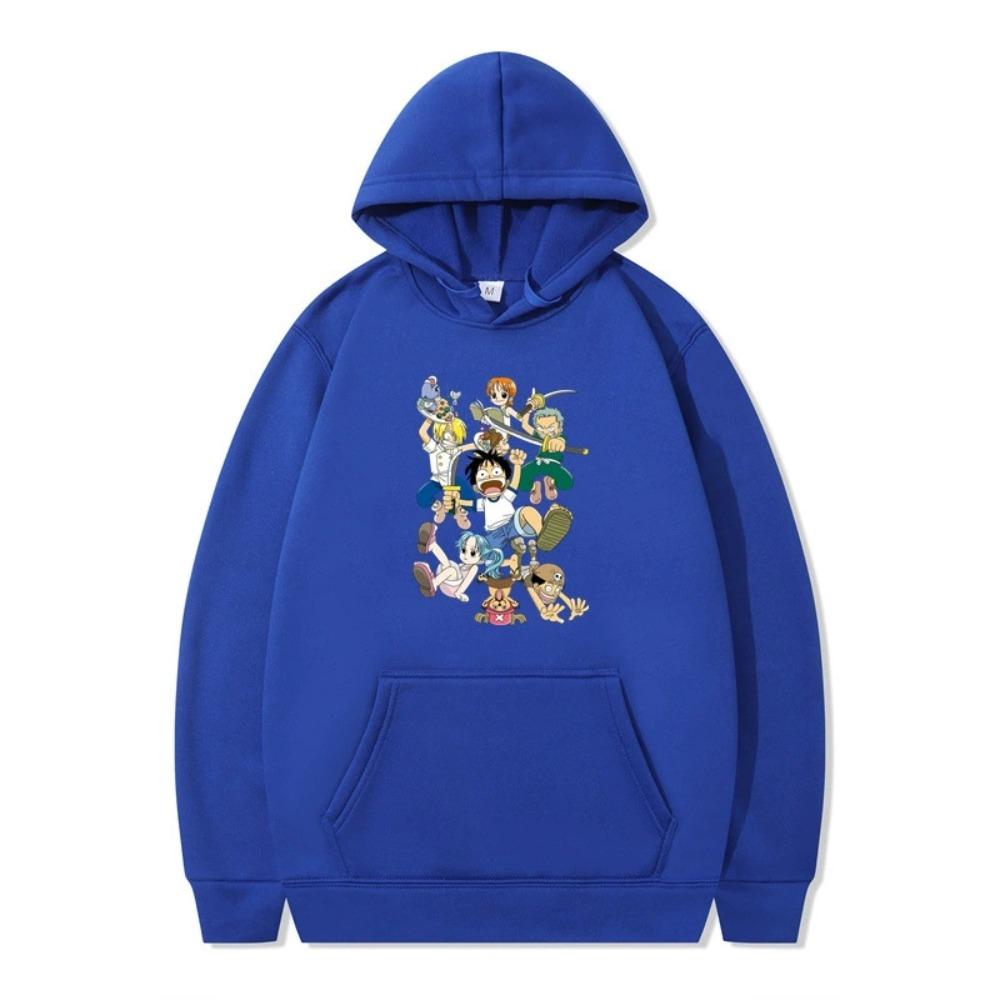 Mens Womens Hoodie ONE PIECE Anime Hoodies Streetwear Harajuku Casual Printed Hooded Pullover Sweatshirts