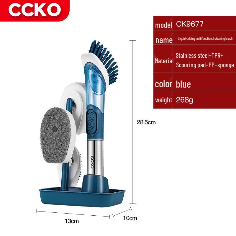 CCKO Liquid Dispensing Kitchen Cleaning Brush