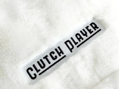 ComoCome Clutch Player Model Iron Cover (White) - Protects Your Golf Clubs with Fluffy Acrylic Boa