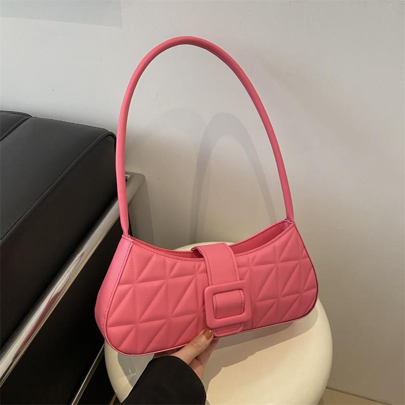 Stylish Street Fashion Small Square Shoulder Bag For Women In Classic Colors розовый
