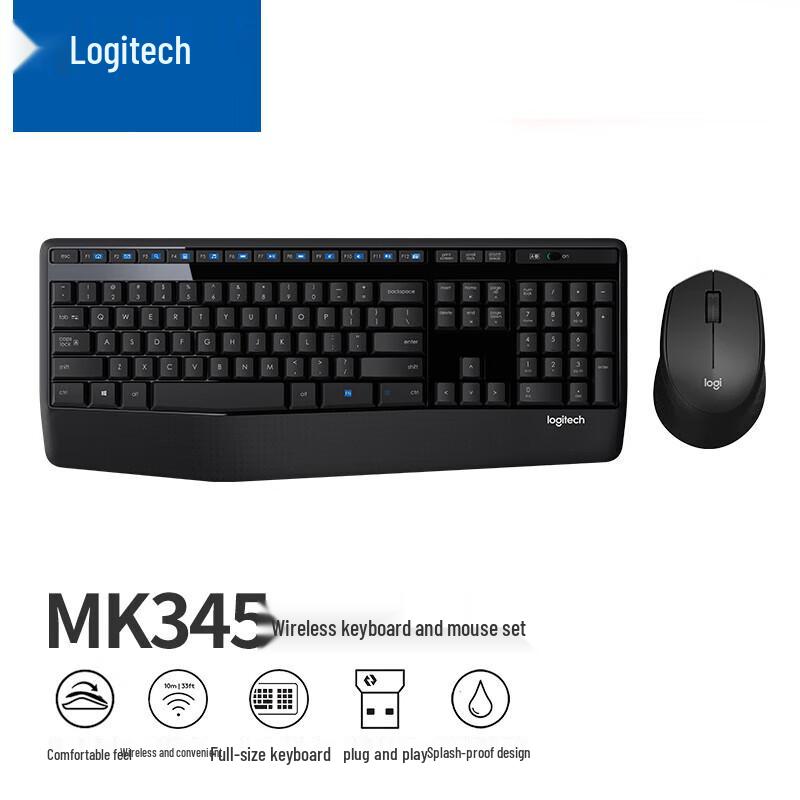 

Logitech MK345 Wireless Keyboard and Mouse Combo
