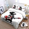 3Pcs Dog With Red Electric Guitar Duvet Cover Set With 3D Printing Design Soft Polyester Bedding Set All-Season Comfort