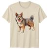 Happy Corgi Dog Corgi Animals Mens T-Shirt Womens Graphic Tee