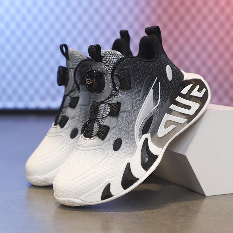 

Children s basketball shoes 2025 spring new fashionable wear-resistant men s and women s sports shoes medium and older children s breathable mesh runn 40/inner length 25.7cm