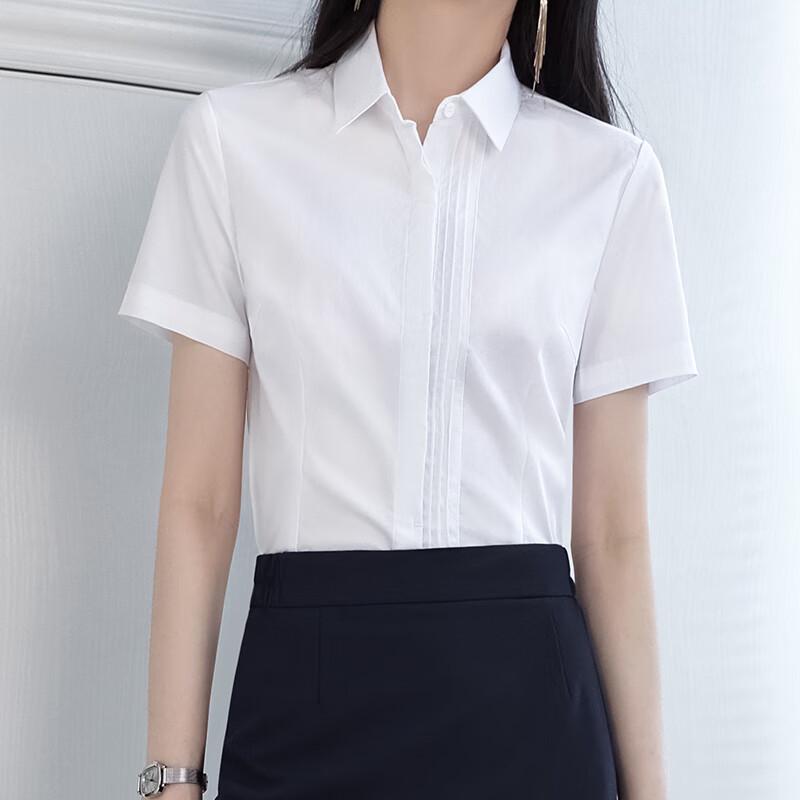 Trolman Women s Pleated Short Sleeve Blouse S