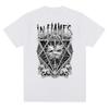 In Flames Metal Music Pattern Printed T-shirt Oversized Tops  New Harajuku Casual Short Sleeve T Shirt Unisex Clothing