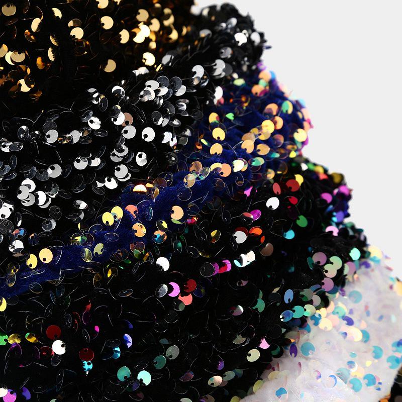 Beretă cu paiete pentru femei: Pălărie de pictor de stradă la modă toamnă-iarnă - Design versatil european și american, model dovleac.