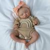 Reborn Silicone Doll Long Sleeve Khaki Costume Child Gift For Christmas