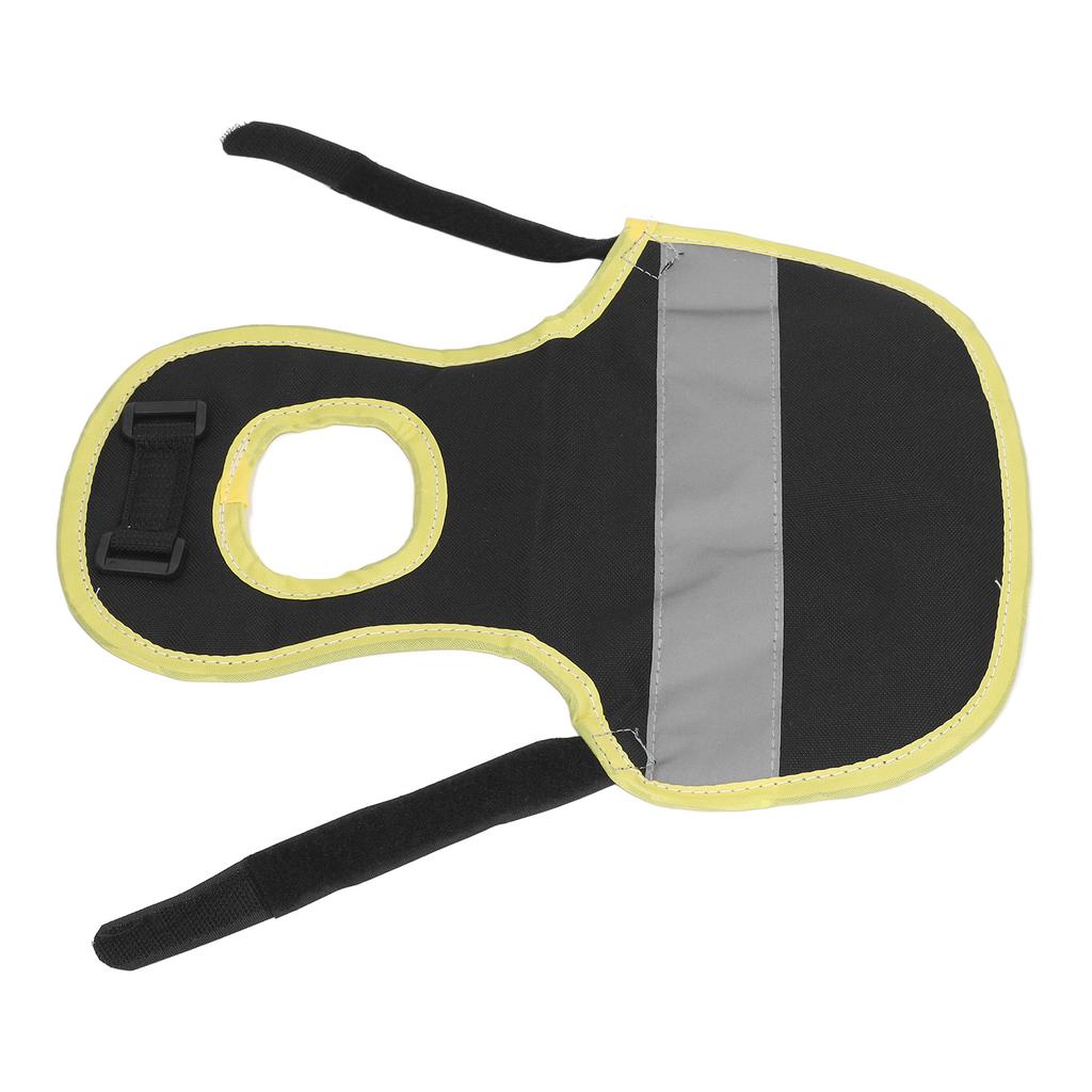 Chicken Reflective Vest Warm Safe Lightweight Poultry Harness Vest for Hen Ducks Geese Black