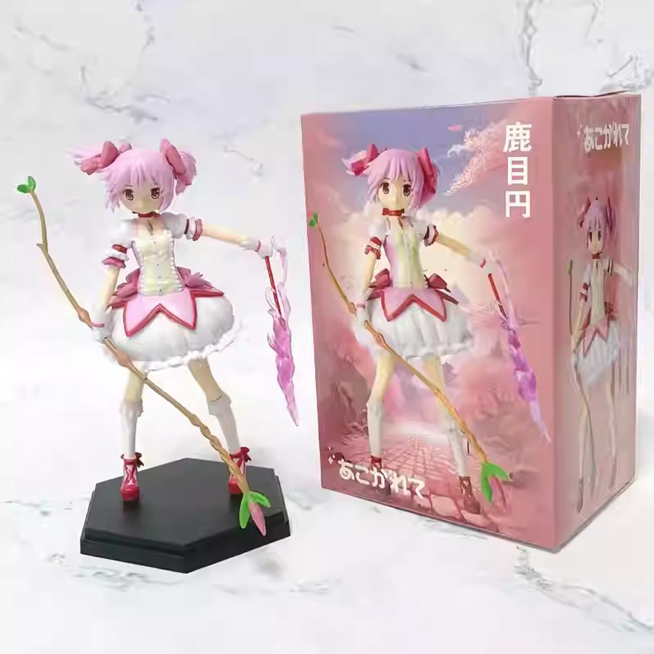 Aniem Figure  Anime Puella Magi Madoka Magica Cute Sitting Capital Girl PVC Anime Action Figures Anime Cartoon Model Toy Gift