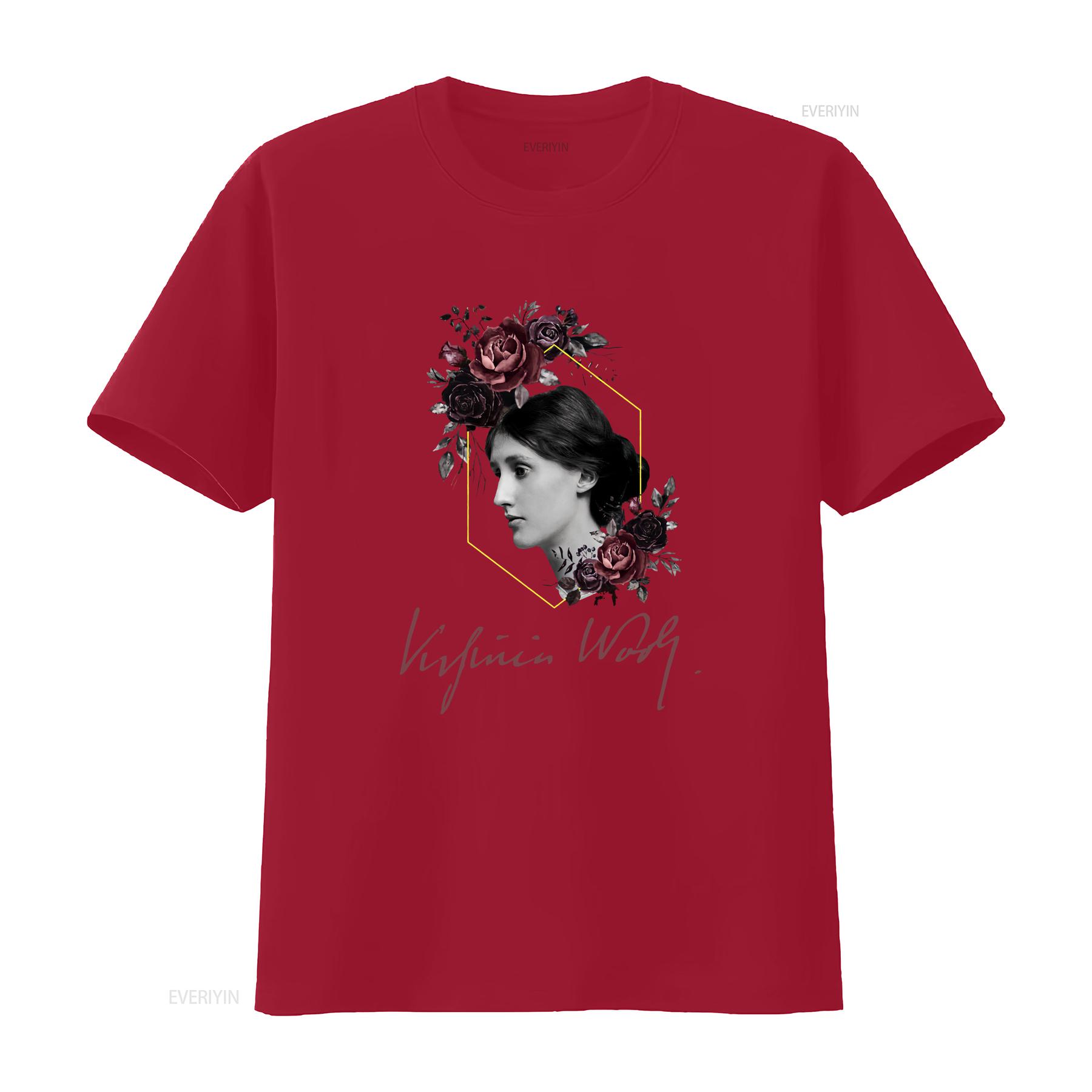 

Virginia Woolf T Shirt Women in Literature s for Writers English Teachers vintage Washed streetwear Unisex S