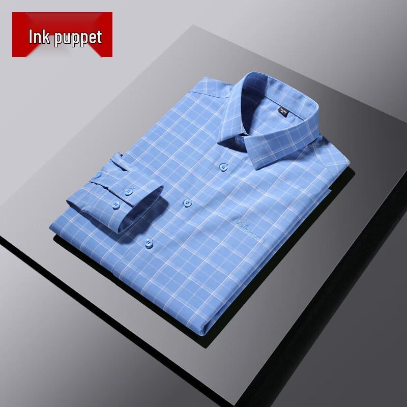 Mo ou 2026 Men s Plaid Long-Sleeve Casual Shirt 5XL