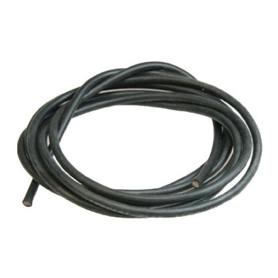 

Eagle Model Silicon Silver Cord 12G [Gauge] (Black 180cm) 3876-BK
