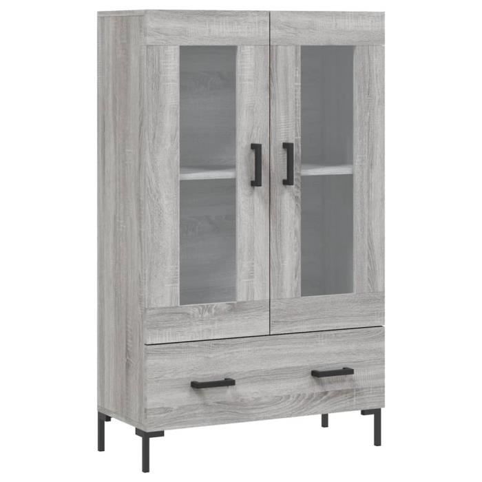 VidaXL Highboard Sonoma Grey 69.5x31x115 Cm Engineered Wood 828306