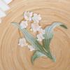 Zarte Orchideen-Stickaufkleber Stoffstickerei DIY-Dekoration Kleidung Stoffaufkleber Kleiderdekoration Bastelbedarf