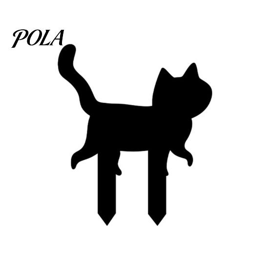 Luminous Outdoor Halloween Decorations Skeleton Cat Garden Stake, Glow in The Dark Ornament, Spooky Black Lawn Decor Acrylic Yard Art Stake