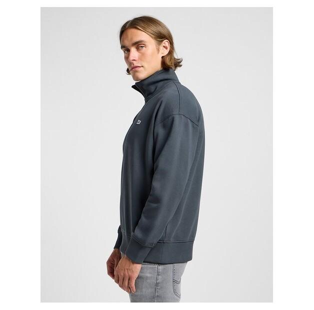 Толстовка Lee Half Zip Sweatshirt Washed Black