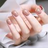 24pcs Nail Pieces Wearable Nails Ice Transparent False Nails 5ml