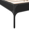 Bed Frame Black 200x200 cm Particleboard and Metal