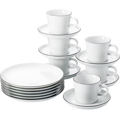 Coffee Set Cucina Colori Black, 18 Pieces (42100-671167-28485)
