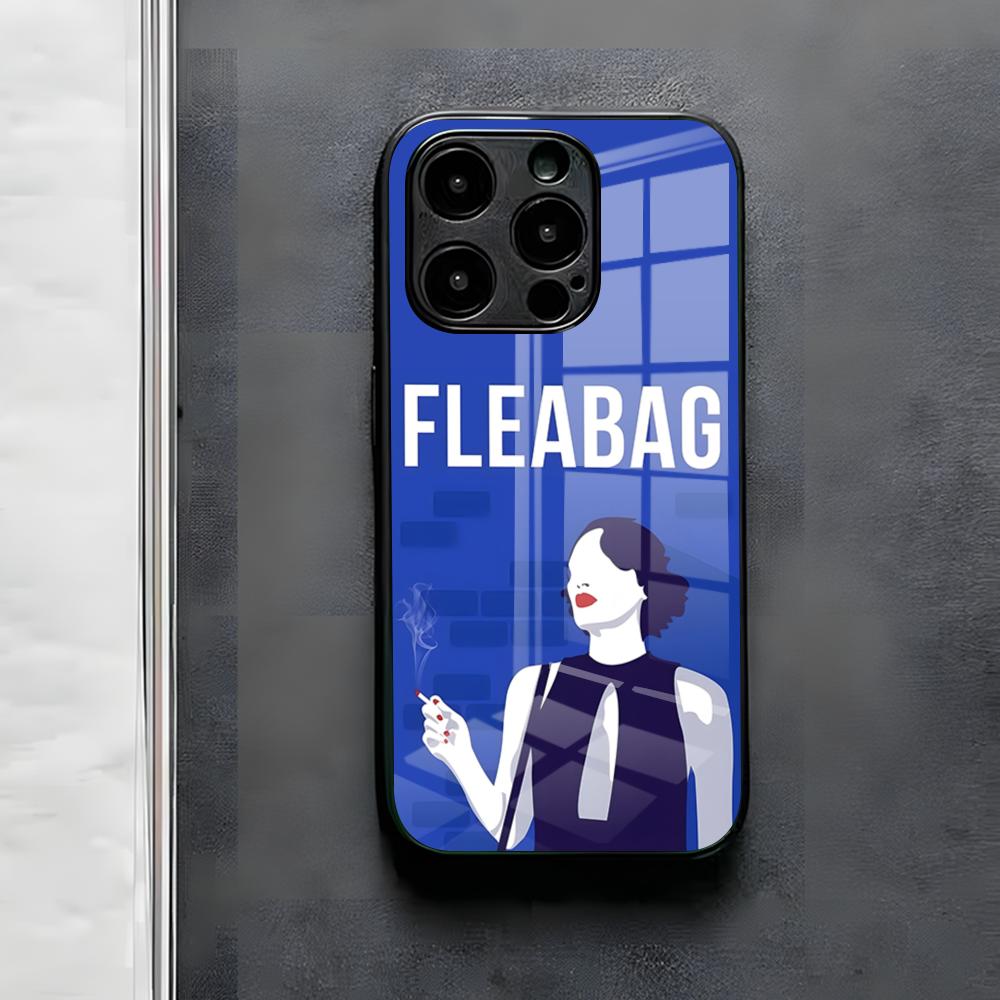

TV F-Fleabag Phone Case For IPhone 17 Air 16 E Pro Max 15 14 13 Mini 12 Pro 11 Max Plus Black Glass Cover iPhone 15